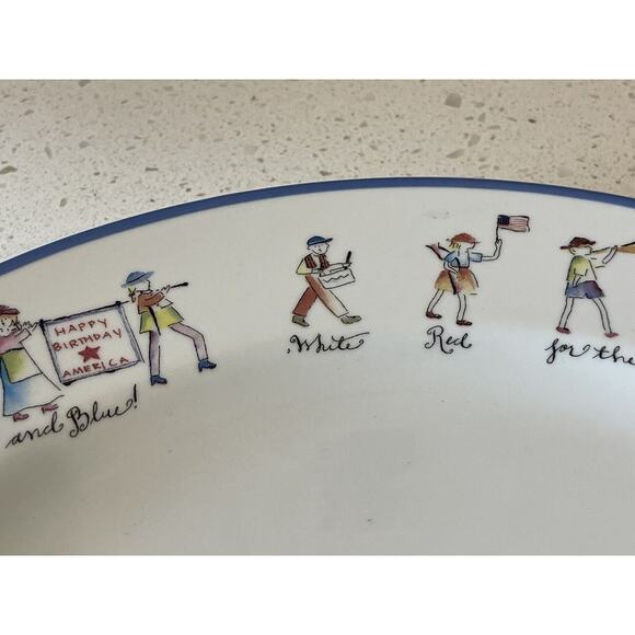 Rosanna Charger Memories of Summers Past America Remembers Plate Charger - Picture 5 of 9